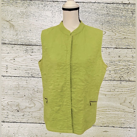 Chico's Jackets & Blazers - EUC! CHICO’S QUILTED LIME GREEN VEST